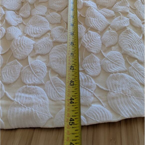 Samsoe Samsoe Warm White Grant Jacquard-Woven Sleeveless Midi Dress, size M - Picture 7 of 12